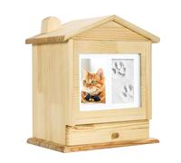 HOOLRZI Urne funéraire pour animaux de compagnie - Peut contenir des photos de chien ou chat - Urne funéraire pour cendres de crémation - Fournitures funéraires pour animaux de compagnie