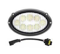 Hooma 40W Phare de Travail Led Tracteur Ovale Phare LED 12V 24V Agricole Compatible avec Challenger/Fendt/Gleaner/Massey Ferguson Moissonneuses-Batteuses (Avec Connecteur)
