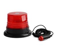 Hooma Gyrophare LED Rouge Magnétique 12V / 24V 7 Modes Lampe d'Avertissement pour tracteur agricole, Avec Prise Allume-Cigare