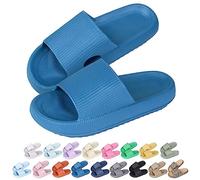Hoomall Pantoufles Claquettes Femmes Hommes Ultra Doux Claquettes de Douche Antidérapante Confortable Chaussons Chaussures de Maison Piscine Plage Intérieur Slides Eté(Bleu,42/43 EU)