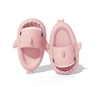 Hoomall Pantoufles De Requin Adulte Été Femme Homme Enfant Shark Cloud Slippers Claquettes Antidérapante Open Toe Slides Chaussures De Piscine Plage Chaussons De Bain(Nouveau Rose,38/39 EU)