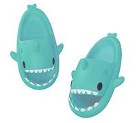 Hoomall Shark Slippers Shark Cloud Slippers Femme Homme Casual Pantoufles De Requin à Bout Ouvert Anti-Slip Novelty Open Toe Slides for Women Men Adult 2022 Eté Beach Shoes(Vert menthe,38/39 EU)
