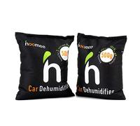 HOOMEE Sac déshumidificateur pour Maison, 2x500g déshumidificateur Réutilisable 2 Ans, Réduit l'humidité de l'air, Les odeurs, Les moisissures dans Les Petites pièces, la Salle de Bains, Les placards