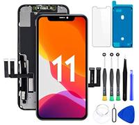 Hoonyer Ecran pour iPhone 11, LCD Écran 3D Touch Digitizer Assembly avec Kit De Réparation Complet pour iPhone 11 Modèle A2111, A2221, A2223 (6.1 Pouces)