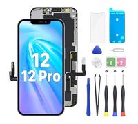 Hoonyer Écran pour iPhone 12/ iPhone 12 Pro, Écran LCD de Remplacement Tactile 3D Touch Assemblage du numériseur avec kit de réparation