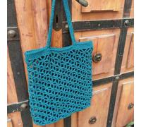 Hoooked Everyday Essentials DIY Kit W/Eco Barbante Yarn-Trogir Bag - Petrol