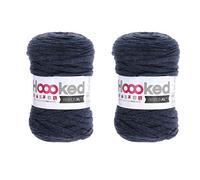 Hoooked Ribbon XL Lot de 2 pelotes de laine Riverside Jeans (RXL SP8)