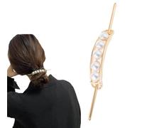 Hoop and Pin Barrette,Vintage Geometric Gold Oval Metal Hair Cuff Pin Barrette Circle Clip Accessories,Hair Edit Hoop and Pin for Women (Silver C)