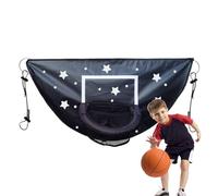 Hoop de basket-ball de trampoline : accessoire d'anneau de plateau de fond léger | Cible d'entraînement compact Accessoire de sport de saut en plein air pour Dunking Games Activité d'exercice