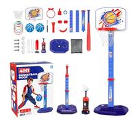 Hoop de Basket-Ball pour , Cercle de Basket-Ball pour , Lot de 4 en 1 t Ball Set and Tast Ring Game - Portable Ball Game Outdoor Sport pour intérieur, Chidlren Room
