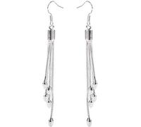 Hoop Earrings for Women,Stylish 925 Needle Earrings Tassel Long Hanging Earrings Female Hook Buckle Ear Jewelry/