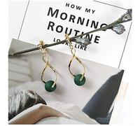 Hoop Earrings for Women,Stylish Retro Geometric Curve Earrings Ear Pierced Ear Clip Hook Pendant Ladies Ear Jewelry/F