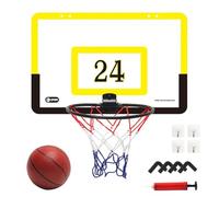 Hoop for Door - Over The Door Basketball Hoop | No Punch Basketball Hoop PVC Ball Board Wall Mounted, Basketball Hoop for Indoor Games