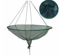 Hoop Net Fishing - Soft Steel Hoop Large Round Bridge Net | Portable Foldable Cast Nets for Dock Fish Outdoor Lovers, Fishing Cage Moving Nêt Floating Shrimp Basket, Nêt Easy Fish Release