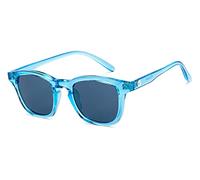 Hooper By Lenskart HP S10111 Lunettes de soleil carrées à monture intégrale pour enfants | Polarisées et 100 % protégées contre les rayons UV | Pour garçons et filles (8 à 12 ans) | HP S10111 (bleu