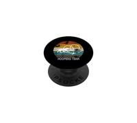 Hoopers Team Agility Dog Training Vintage Sunset PopSockets PopGrip Adhésif