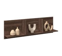 Hoopleep Armoire murale, 100 x 16,5 x 30 cm, marron, aspect chêne, matériau bois, étagère murale flottante durable, pour chambre à coucher, salon, salle de bain, affichage de rangement moderne