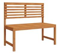 Hoopleep Banc de jardin marron 100 x 50 x 91 cm, bois massif d'acacia, robuste, pour terrasse et extérieur, durable, 9 kg