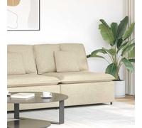 Hoopleep Canapé Modulaire Module Central avec Coussin Crème 100 cm de Largeur, Tissu Textilène, Cadre en Métal pour Salon Canapé ADAPTABLE