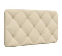 Hoopleep Coussin de tête de lit en tissu crème 80 cm, rembourré, tissu polyester, doux, montage mural, pour lit queen, chambre à coucher confortable