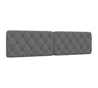 Hoopleep Coussin de tête de lit gris foncé 200 cm rembourré en tissu doux pour lit queen size et king size, confort et élégance optimaux