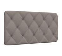 Hoopleep Coussin de tête de lit rembourré en tissu polyester doux Taupe 100 cm Fixation murale Lit queen size et lit double