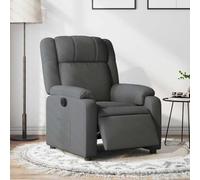 Hoopleep Fauteuil de relaxation électrique en tissu gris foncé, réglable, fauteuil TV pour salon, chambre à coucher, fauteuil lounge confortable, capacité de charge de 110 kg, meuble d'intérieur