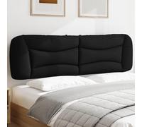 Hoopleep Hvar Coussin de tête de lit rembourré en cuir synthétique pour lit queen size Noir 193 cm Dossier confortable