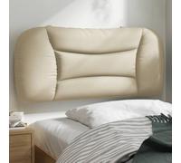 Hoopleep Hvar Coussin de tête de lit rembourré en tissu Crème 90 cm Pour lit queen size, confortable et durable
