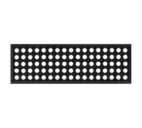 Hoopleep Lot de 10 tapis d'escalier, 25 x 75 cm, en caoutchouc, protection d'escalier antidérapante pour l'intérieur et l'extérieur, tapis antidérapant durable, 20 mm d'épaisseur, noir