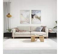 Hoopleep Lot de 2 tables à café noires pour salon, tables modernes en bois composite avec tiroir de rangement, 50 x 46 x 35 cm, pieds en métal robuste, ensemble de table central élégant pour la maison