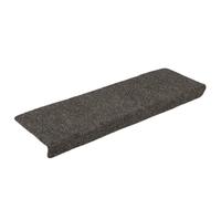 Hoopleep Lot de 30 tapis d'escalier autocollants 65 x 21 x 4 cm - Anthracite - Bord rectangulaire - Protection robuste des escaliers en bois à l'intérieur