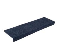Hoopleep Lot de 5 tapis d'escalier autocollants - 65 x 21 x 4 cm - Anthracite - Bord rectangulaire - Protection robuste des escaliers en bois à l'intérieur