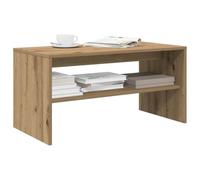 Hoopleep Meuble TV, en chêne artisanal, 80 x 40 x 40 cm, matériau en bois, support TV robuste pour salon, table multimédia polyvalente avec espace de rangement, facile d'entretien
