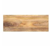 Hoopleep Plateau de table rectangulaire 80 x 30 x 3,8 cm en bois massif de mangue, finition naturelle, remplacement polyvalent pour bureaux, tables à manger, plans de travail
