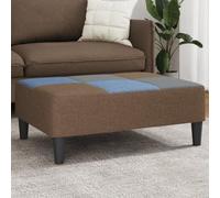 Hoopleep Repose-pieds patchwork multicolore 77 x 55 x 31 cm, housse en tissu 100 % polyester, cadre en contreplaqué robuste, méridienne confortable pour salon et chambre à coucher, charge maximale 110