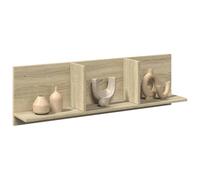 Hoopleep Sonoma - Armoire murale en chêne - 100 x 16,5 x 30 cm - Étagère murale durable pour chambre à coucher, salon, bureau - Vitrine suspendue peu encombrante pour livres, décoration et rangement