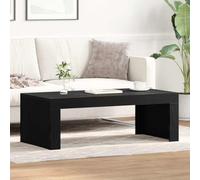 Hoopleep Table basse en chêne noir - Table de salon moderne avec construction en bois - Design autoportant - 100 x 50 x 40 cm - Montage et entretien faciles - Idéal pour les boissons, les magazines