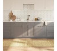 Hoopleep Tapis rectangulaire naturel clair 70 x 1000 cm en bambou pour salon, chambre à coucher, décoration, antidérapant, résistant, facile d'entretien, tapis de zone