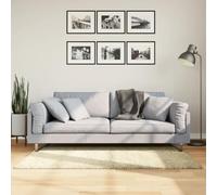 Hoopleep Tapis shaggy moderne à poils longs doré, 80 x 150 cm, doux et moelleux, durable, certifié Standard 100 Oeko-TEX, idéal pour le salon, la chambre à coucher