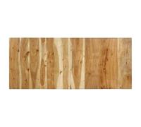 Hoopleep Tête de lit 120 cm en bois massif d'acacia robuste, pour lit queen size et lit double, montage mural, style industriel, cadre durable