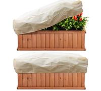 HOOPOE 2 Pièces Voile D'hivernage,Voile Hivernage Plante Exterieur 150 x 45 x 40 cm,Housse Hivernage Plante Exterieur,Housses de Protection pour Plantes,Toile Hivernage Plante Exterieur