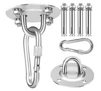 HOOPOE Crochet Plafond Charge Lourde Acier Inoxydable,Fixation Plafond Attache Hamac,Balancoire Suspension avec Vis Fixation Crochets Suspension Suspendue pour Chaise Suspendue,Yoga,Sac de Frappe