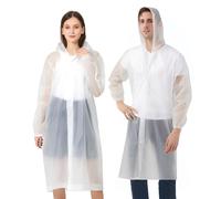 HOOPOE Poncho Pluie Imperméable Transparents,Lot de 3 Poncho Anti Pluie à Capuche Unisexe Adulte,EVA Cape de Pluie Réutilisables pour Voyage,Randonnée