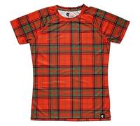 HOOPOE T-Shirt de Course Homme Écosse, Manches Courtes, DryClim, Gym, Running, Sport, Original, Amusant, #ScottishRed Taille M