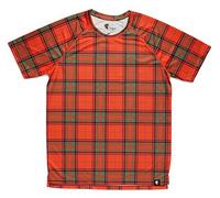 HOOPOE T-Shirt de Course Homme Écosse, Manches Courtes, DryClim, Gym, Running, Sport, Original, Amusant, #ScottishRed Taille M