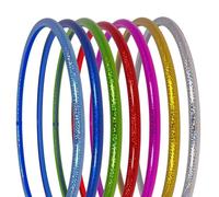 hoopomania Cirque Hula Hoop, holographiques, Ø85cm, Turquoise