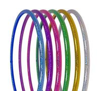 hoopomania Cirque Hula Hoop, Scintillants, Ø90cm, Argent