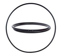 Hoopomania Hula Hoop Blanc enfichable (avec Snap Button), Tube de 25 mm, Noir, Ø110cm
