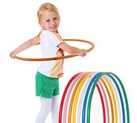 HOOPOMANIA Hula Hoop Enfants Unicolore [Ø65cm - Orange] Hulahoop pour Enfants à partir de 5 Ans